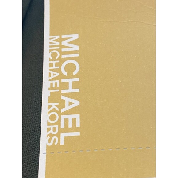 F. Michael Kors Blouse Size M Green Top Cap Sleeve Shirt Round Neck NWT $88 - Picture 9 of 10